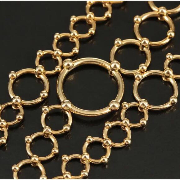 Tiffany & Co. 18K Ring Bead Link Statement Necklace 58.6g - Picture 1 of 10